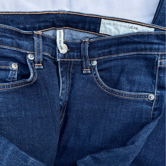 Rag & Bone High Rise Skinny Jean in Heritage Size 28 - Picture 10 of 10